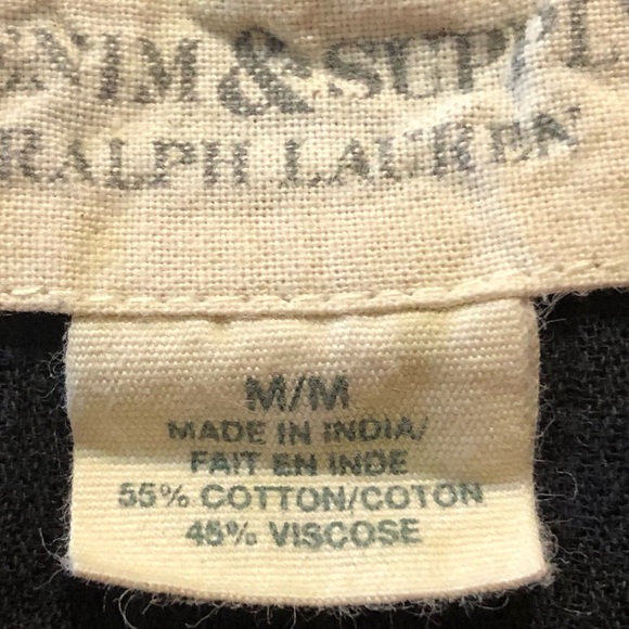 *SOLD* Denim & Supply RL BOHO Peasant Top Lightweight Ruffles Bell Sleeves M - Picture 8 of 9